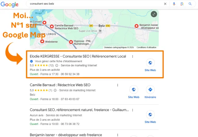 fiche google consultant